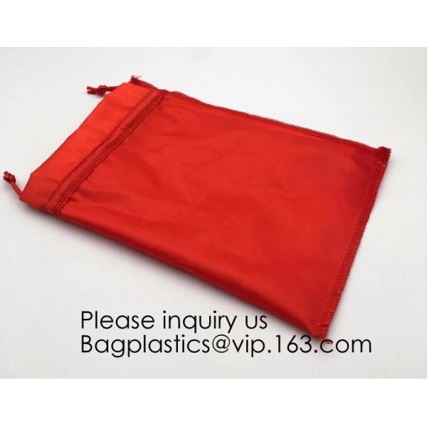 Customized Satin Lingerie Sock Packaging Bag,Colorful Satin Bag For Hair Packaging,Green Pink Rose Gold Satin Drawstring