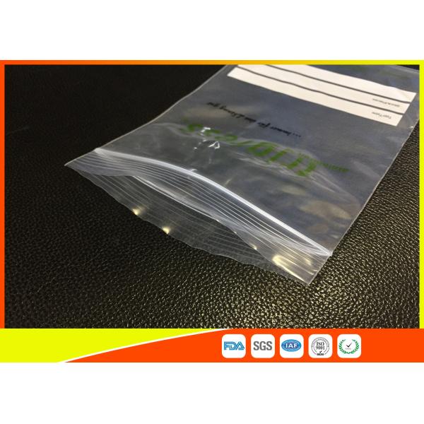 Reusable Industrial Poly Bags / Printed Custom Ziplock Bags Damp - Proof