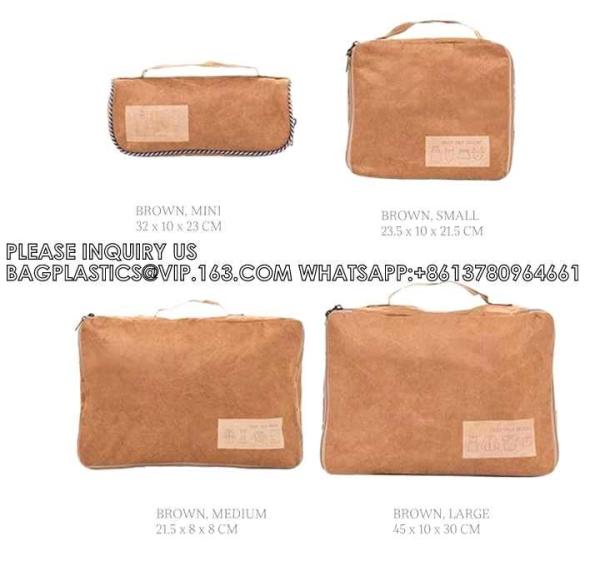 Dupont Tyvek Cosmetic Bag Travel Lightweight Tyvek Makeup Bag Pouch, handle bag, handybag, tote bag, grocery shopper