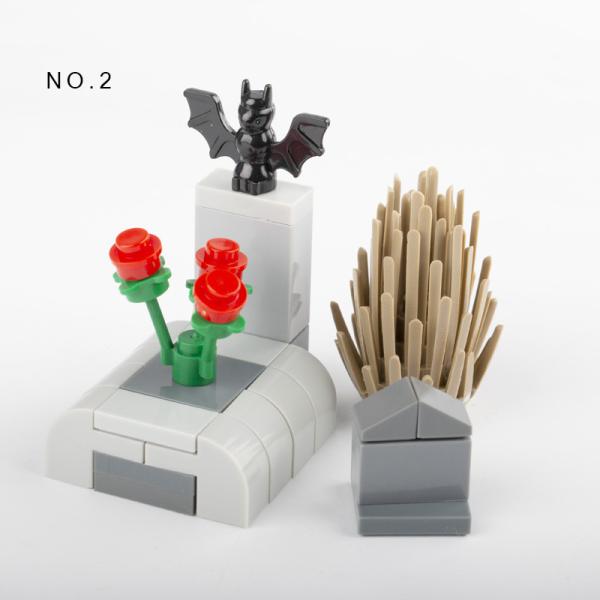MOC bricks street view castle accessories flower bed for city construction decoration public park building blocks
