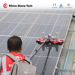 Innovative Double-Head Water Flow Pole Strong Cleaning Brush Solar Panel Cleaning Machine