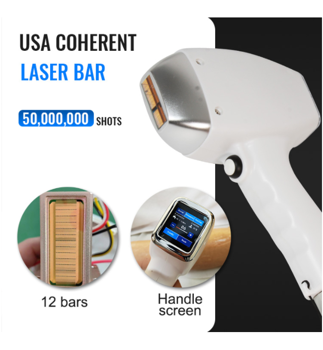 3 Wavelength 808nm Diode Laser Hair Removal Machine Depilation Epilation Definitive Laser