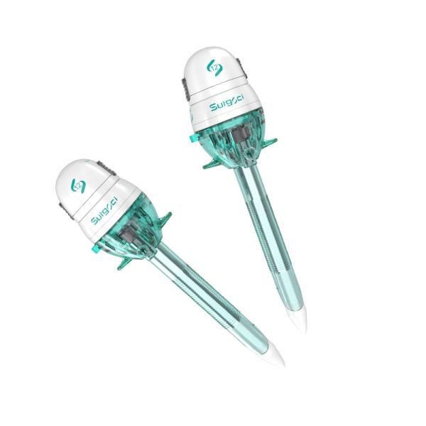 Plastic Laparoscopic Bladeless Trocar 12mm Disposable Non Blade Class II