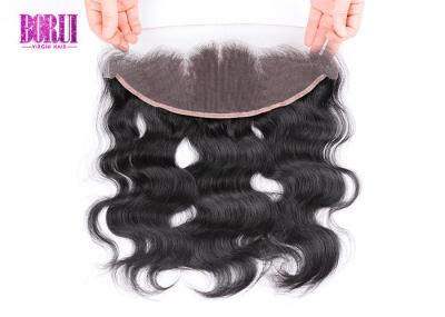 A cutícula frontal pre arrancada do laço do cabelo humano alinhou o Frontal do laço da onda 13x4 do corpo