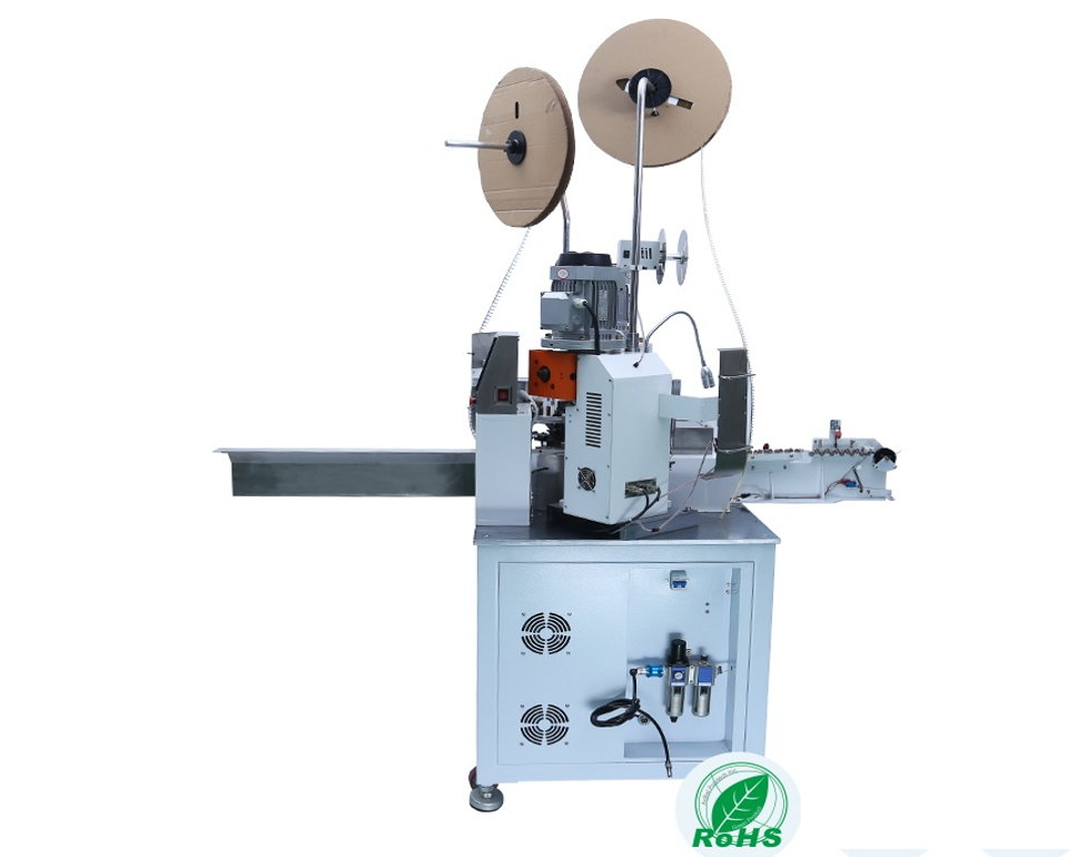 Two Sides Automatic Terminal Crimping Machine 4800 Pcs/H Automatic Wire Crimping Machine 0.05-2mm2