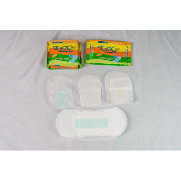 Soft Flexible Sanitary Pads Cotton Top Sheet Comfort Protection