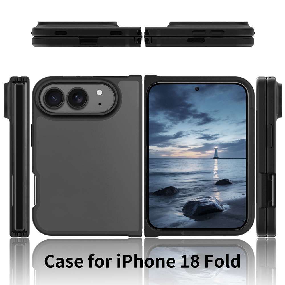 Transparent Matte Finish Shockproof TPU+PC Phone Case for 18 Fold 2026 Two Pieces Support Custom Logo OEM