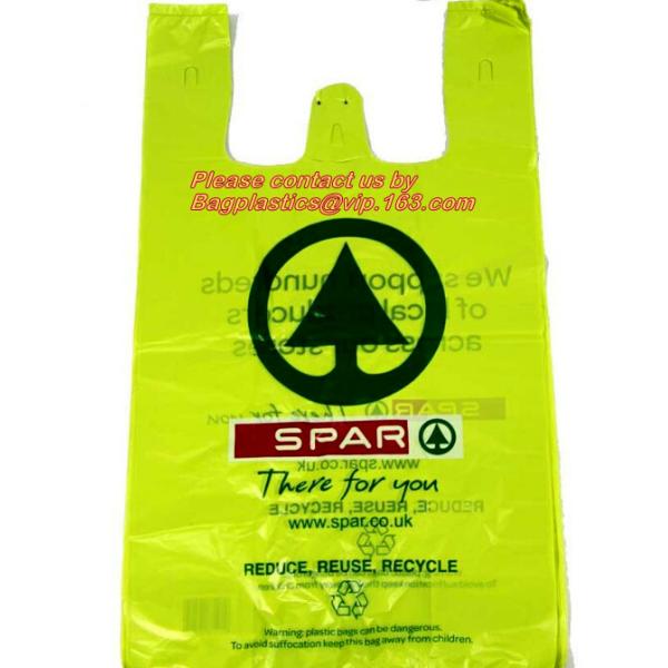 Compostable Grocery T-Shirt Bags, Eco Friendly, Biodegradable, 2 Gal - 4 Gal Small Clear Trash Bags Office, Bulk