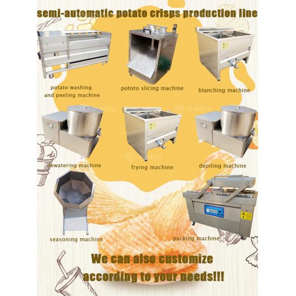 Small Scale French Fry Manufacturing Machine for Crispy Potato Chips Production Line