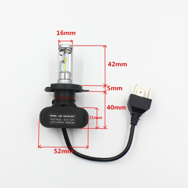 N1 S1 50W 8000lm H13 9004 9007 H4 hi/lo LED headlight 9003 HB2 H4 LED Headlight Car Auto LED headlamps