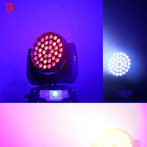 Create Dramatic Atmospheres With 36pcs X 10W RGBW 4-In-1 Zoom LED Moving Head Wash Light