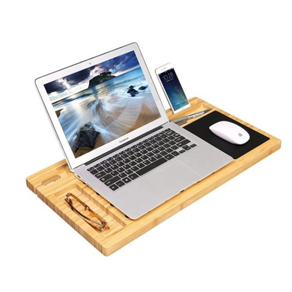 Um computador portátil de bambu é a adição perfeita ao seu quarto moderno.