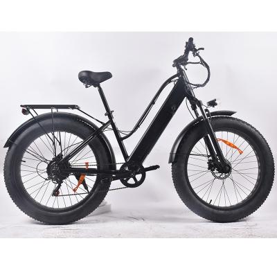 48V Fat Tire Electric Bike Hunting , 20 Mph E Bike For All Terrain