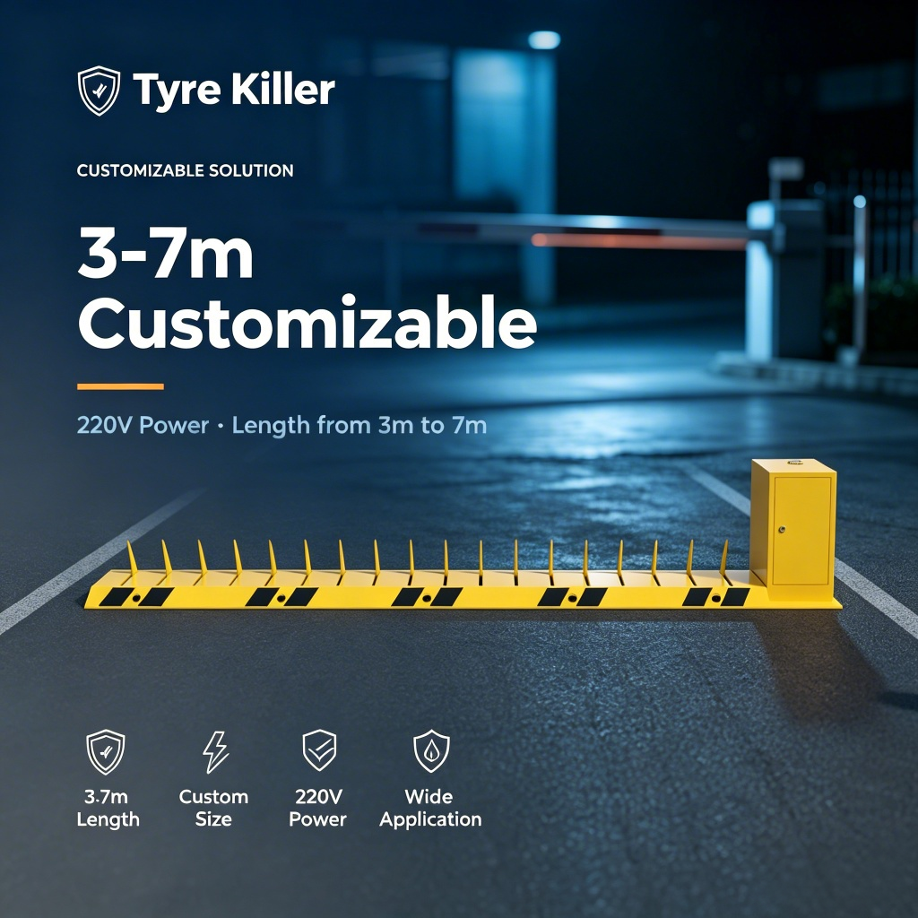 Versatile Roadside Tyre Puncture System Capable of Handling Various Tyre Sizes Optimized for Commercial Fleet Operations