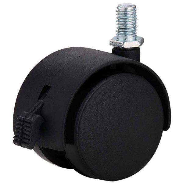 1.5 inch stem twin wheel furniture casters
