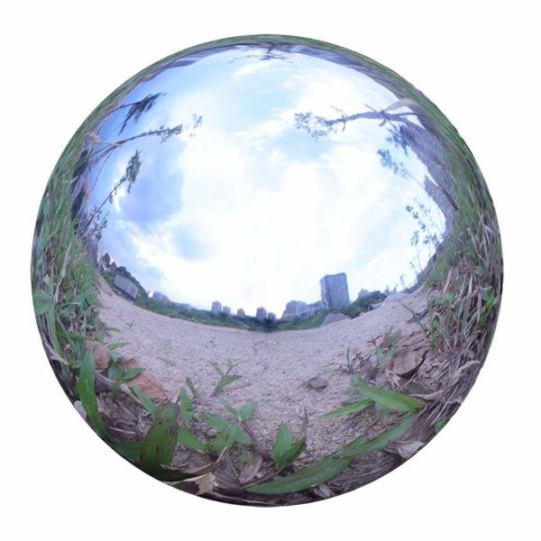Durable Hollow Steel Ball Stainless Steel Gazing Ball Mirror Globe Shiny Sphere