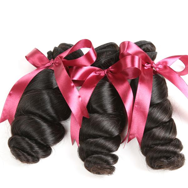 No Tangle Loose Wave 1B 100 Virgin Human Hair Extensions 100 Grams / Piece