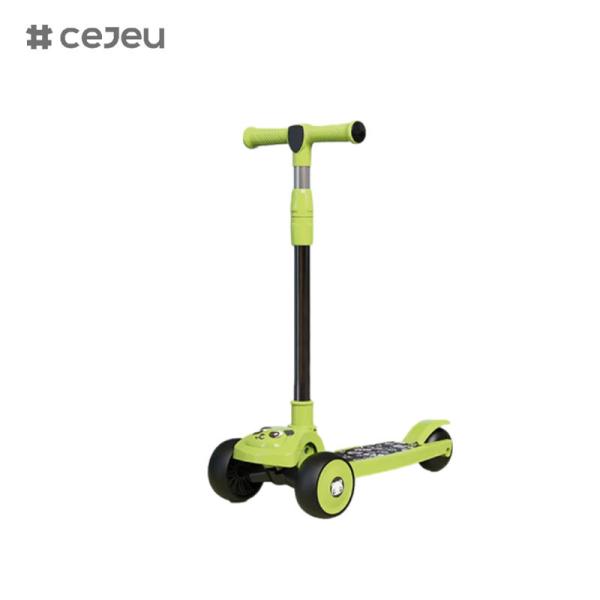 CJ-E300-2, узоры панды, с огнями, музыкой, ручка регулируется 68-85 см, дети раз