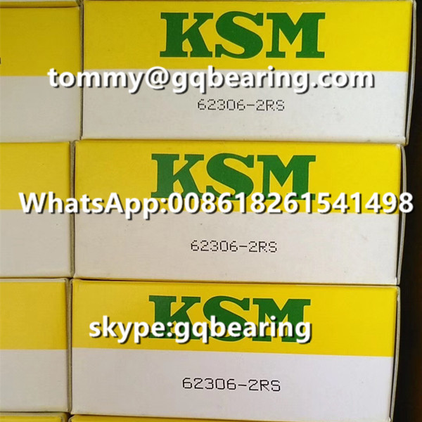 Japan Origin KSM 62306-2RS Rubber Sealed Deep Groove Ball Bearing 30 x 72 x 27 mm