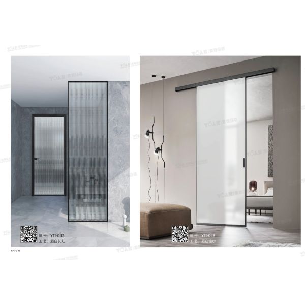 Modern Sliding Aluminum Alloy Doors Manual Opening Efficient Ready