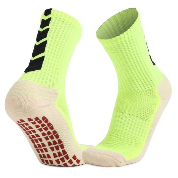 Custom Embroidery Logo Cotton Sports Soccer Socks for Men Support Grip Football Socks