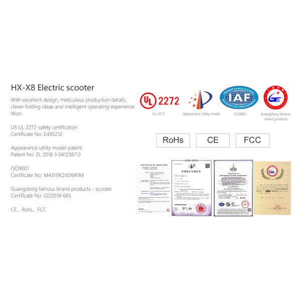 Livraison d'entrepôt UE/États-Unis 350W X8 Scooter électrique pliable 10 pouces 10Ah Scooters électriques pour la connectivité Bluetooth