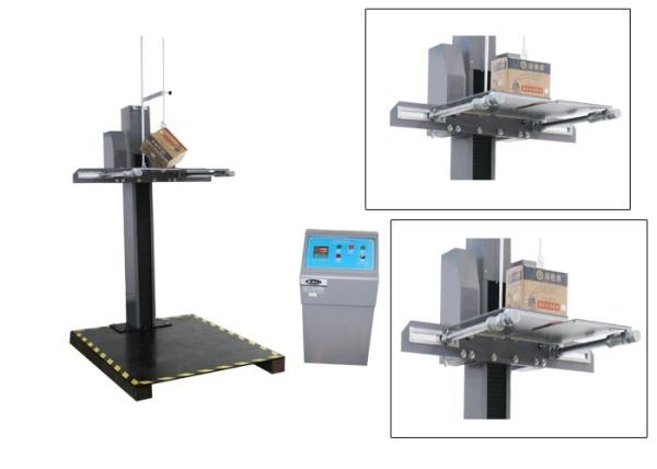 Two Wing / Armed Free Falling Drop Testing Machine For Package Strenght Test