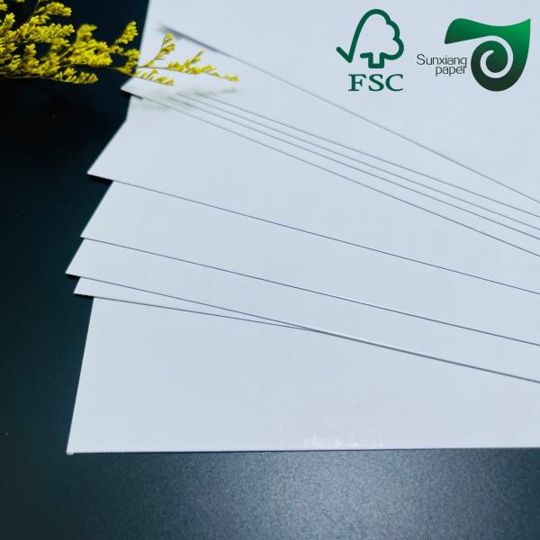 280gsm 300gsm Blue Core C2S Cardboard Matte Glossy Options for Poker Cards FSC Wrapping paper