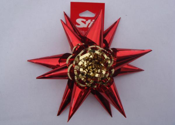 4 PET fancy ribbon bow for Christmas Holiday decoration and promotion