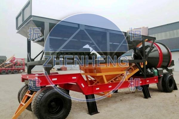 Equipamento de construção de tratamento por lotes concreto móvel da planta do cilindro de JZM500 25m3/H