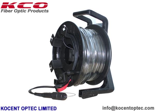TPU MPO Outdoor Fiber Optic Patch Cable Drum Reel CPRI Armored UV Resistant