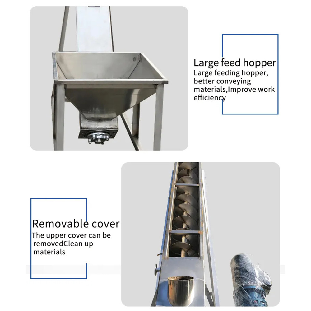 Custom Stainless Steel U-Type Screw Conveyor for High-Accuracy Powder & Particle Materials