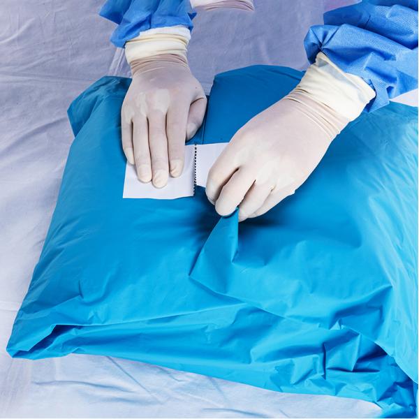 Пакет тазобедренного слоения пакета ткани пакета SMS процедуры стерильного зеленого хирургического необходимого терпеливый устранимый хирургический