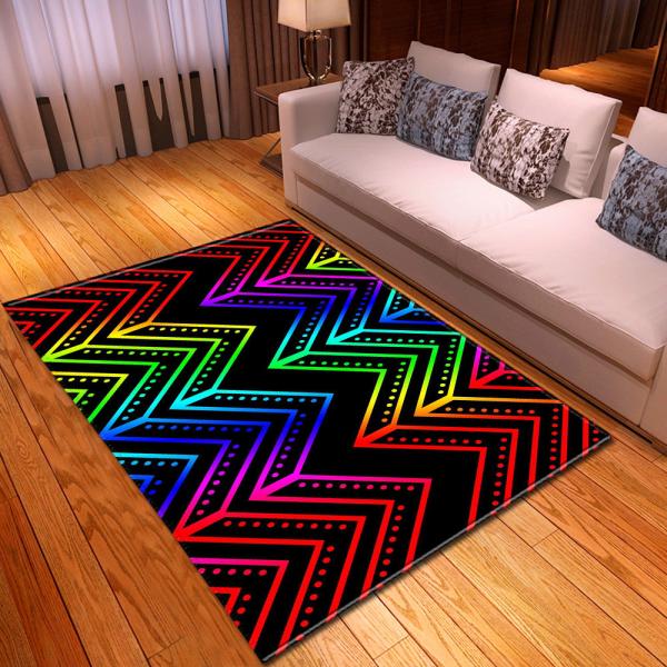 Geometric floor mat, bedroom, restaurant carpet, carpet