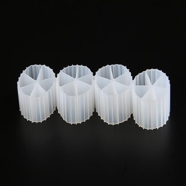 Meios de filtro K1 plásticos hidrófilos de MBBR 6 furos para o tratamento da água