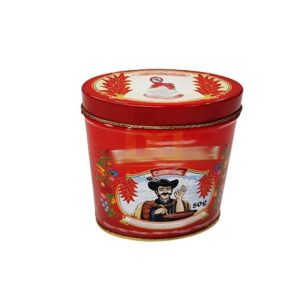 DADI Customized Printed Candy Tin Box Oval Tin Can For Chocolates Environmentally Friendly