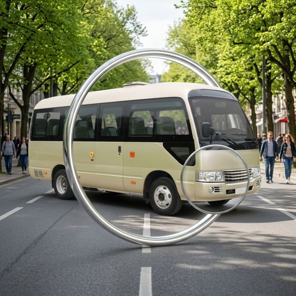 6m Diesel Coaster Buses Transit mini bus With 19 Seats Top Speed 100km/H