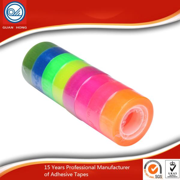 Acrylic Glue company logo BOPP Stationery Tape for office paper sealing