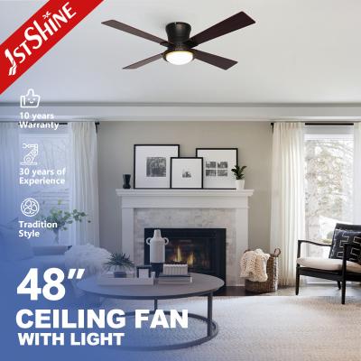 48 polegadas Flush Mount Dimmable LED ventilador de teto para sala de estar