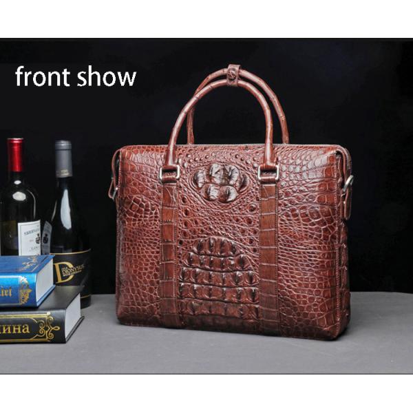 Factory wholesale sales promotion crocodile leather handbag shoulder slung briefcase men's business bag