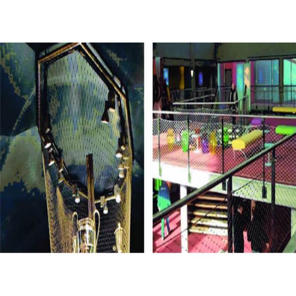 Black Oxide Flexible Stainless Steel Wire Rope Mesh For Aviary Fence