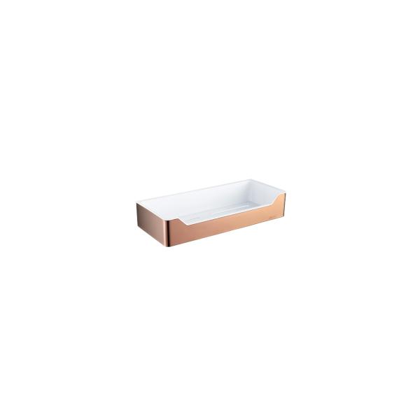 Convenient Bathroom Appliance Rack Shelf with Drainage Basket Holder and Single Tier