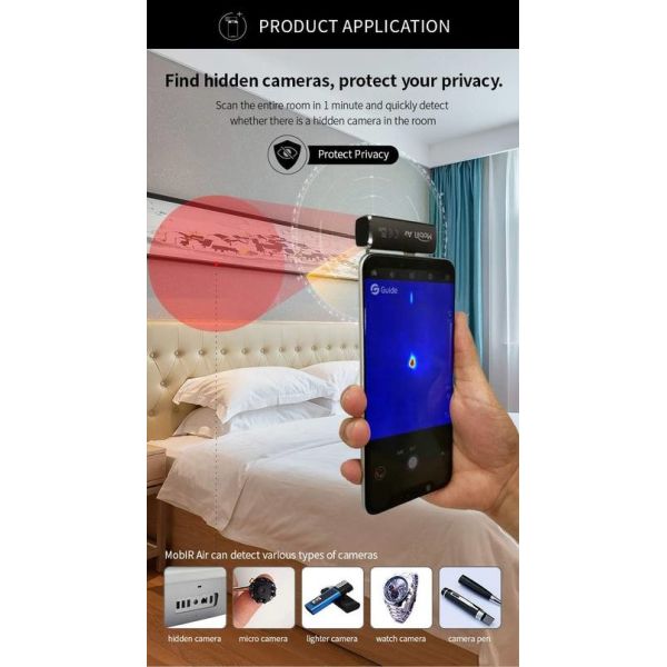 25HZ Guide MobIR Air Thermal Imaging Camera For Smartphone USB Type C Galaxy S10 S20 Note