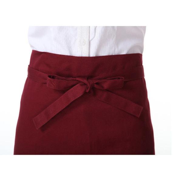 Waterproof Anti - Stain Short Red Apron Cotton And Polyester Fabrics Fashion Wild