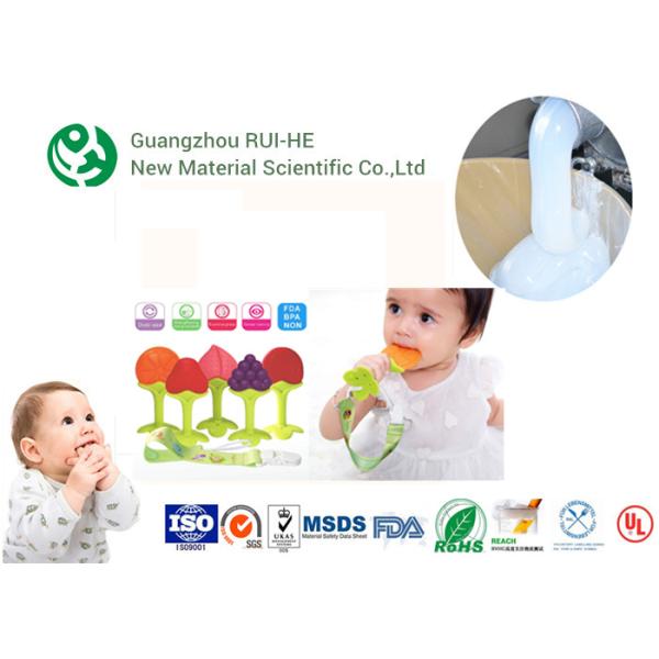 Le haut caoutchouc de silicone liquide transparent de catégorie comestible pour le mamelon/bouteille de bébé