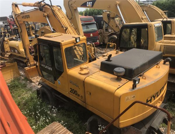                  Original Used Hyundai Wheel Excavator R200W-5, Secondhand Hyundai 20 Ton Mobile Excavator R200W-5 for Sale             