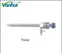 FDA Instrumentos cirúrgicos laparoscópicos de aço com válvula de abalagem magnética reutilizável Trocar laparoscópico