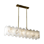 Света современного потолка люстры алебастра G9 декоративного вися для офиса 1935lm