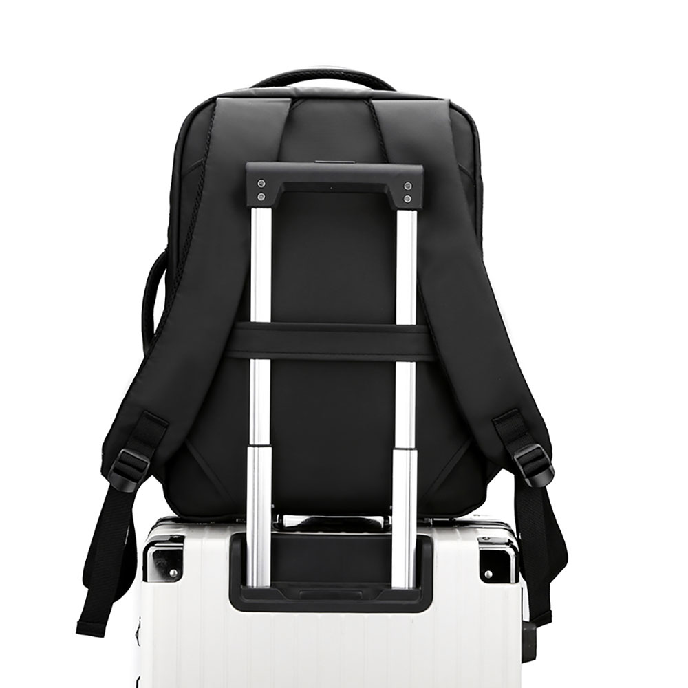 For Laudtec Unisex Business Laptop Backpack Durable Nylon USB Charging Port Large Capacity Zipper Closure Custom Logo DNB149 Wholesale OEM/ODM/Private Label