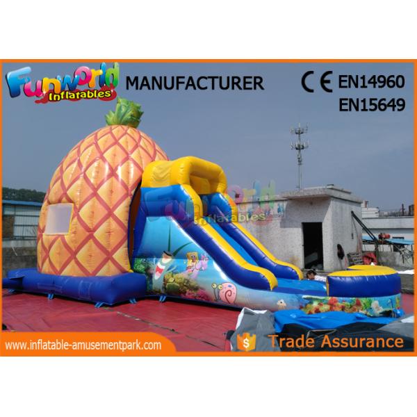 Хвастун Спонгебоб раздувных комбинированных игр брезента ПВК раздувной с скольжением